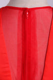 2024 Nouveau V-Neck Robes de bal A-ligne en mousseline de soie-parole longueur