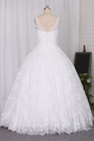 2024 Nouvelle robe de mariée robe de bal bretelles spaghetti-parole longueur dentelle Zipper Retour