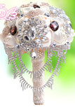 Fascinant satin / strass Bouquets de mariée