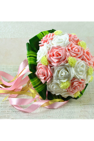 Colorful PE Round Bouquets de mariée