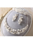 Les Ensembles Bijoux alliage magnifique avec perle / strass Ladies