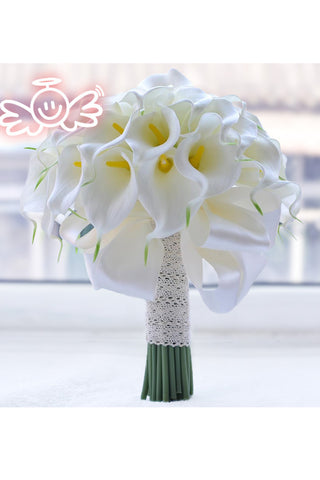 Classique mousse Bouquets de mariée / demoiselle d&#39;honneur Bouquets
