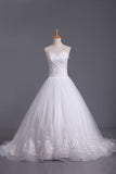 2022 Vintage Wedding Dresses sweetheart A Tulle Ligne Avec Applique Et Sash