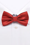 Polyester Mode Bow Tie-Rouge