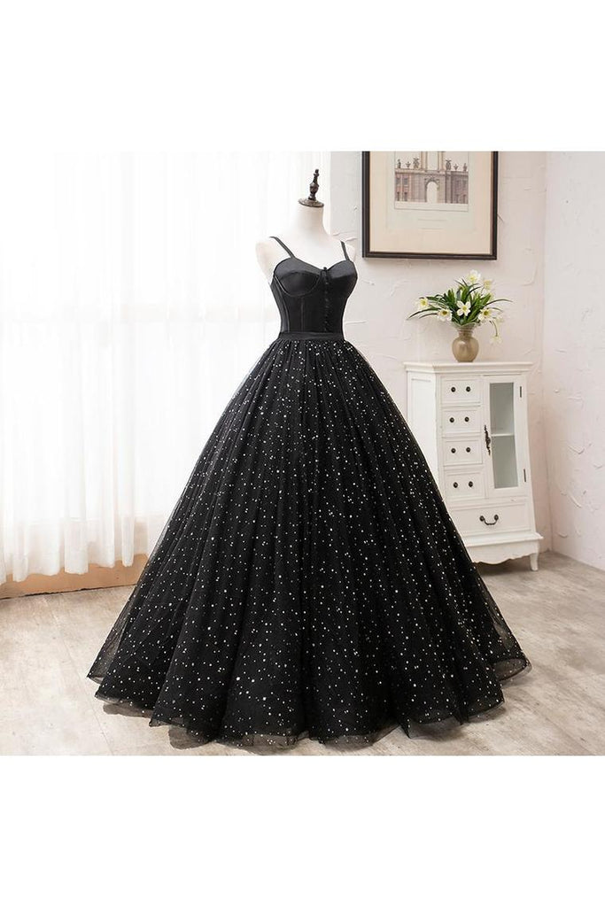 Vintage robe de bal princesse noire robes de bal pour les adolescents robes mignonnes