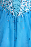 2022 Bicolor robes de Quinceanera robe boule chérie parole longueur avec des perles Tulle Lace Up