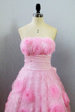 2022 Belle robe de mariage robes Une ligne robe de bal rose