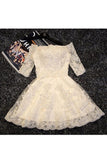 2024 New Arrival Bateau A Line Homecoming Robes Tulle Avec Applique
