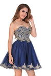 2022 Homecoming Robes A Line / Princesse Sweetheart Tulle Avec Applique