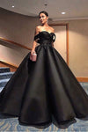 2024 A Line Off The Shoulder Robes de bal Satin With Beading Floor Length