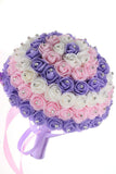 Colorful mousse ronde / Ruban Bouquets de mariée